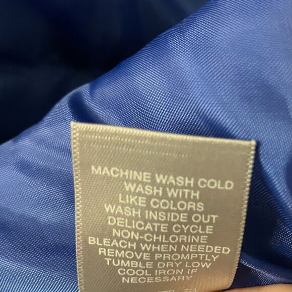 Liz Claiborne Women Blue Puff Vest Small Zippered Buttons - Picture 8 of 13